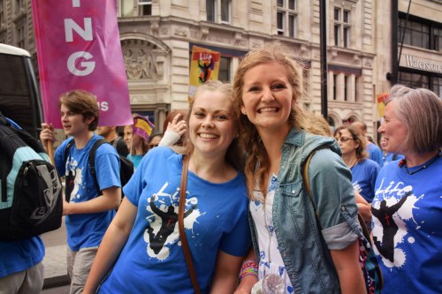 Happy Jesus people at London Jesus Day